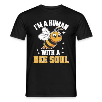 Honigbiene Imker Bienen Biene - Männer T-Shirt - Schwarz - Vorne - AI Model Male 178 light (178cm)