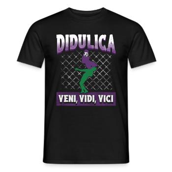 Didulica : Veni, Vidi, Vici – légende du football - T-shirt homme - noir - Devant - AI Model Male 178 light (178cm)