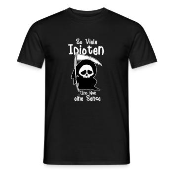 Sarkastischer Humor für schwarze Seele und Zyniker - Männer T-Shirt - Schwarz - Vorne - AI Model Male 178 light (178cm)