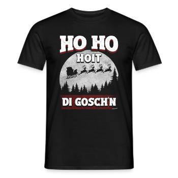 Ho Ho Hoit di Goschn – Design de Noël amusant - T-shirt homme - noir - Devant - AI Model Male 178 light (178cm)