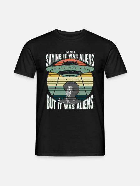 Humorvolles Alien-Mysterium Für Science-Fiction - Mænd T-shirt - sort