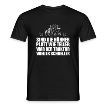 Lustiger Spruch Für Traktor Fans Und Landwirte - Männer T-Shirt - Schwarz - Vorne - AI Model Male 178 light (178cm)