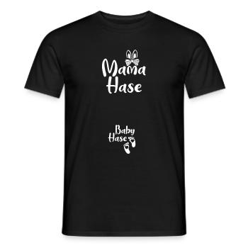 Ostern Schwanger Outfit Ankündigen Großeltern - Männer T-Shirt - Schwarz - Vorne - AI Model Male 178 light (178cm)