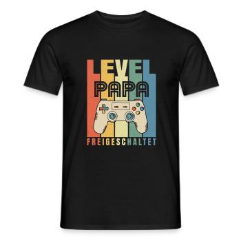 Schwangerschaft Verkünden Papa Baby Großeltern - Männer T-Shirt - Schwarz - Vorne - AI Model Male 178 light (178cm)