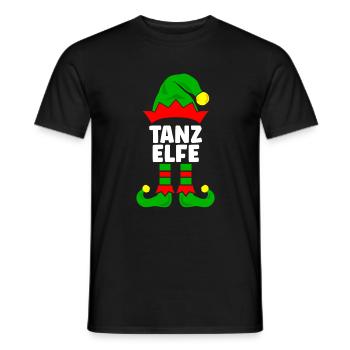 Tanz Elfe Weihnachtsoutfit Familie Partnerlook - Männer T-Shirt - Schwarz - Vorne - AI Model Male 178 light (178cm)