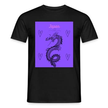 Japan - Männer T-Shirt - Schwarz - Vorne - AI Model Male 178 light (178cm)