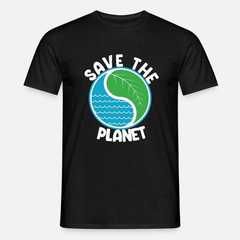 Save The Planet - Männer T-Shirt - Schwarz