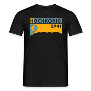 Hochkönig Höhe Randonnée Via ferrata - T-shirt homme - noir - Devant - AI Model Male 178 light (178cm)