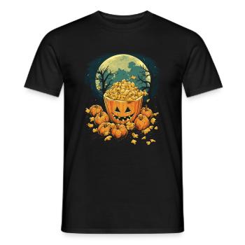 Spooky Mac 'n Cheese Costume Halloween Cheese - Men's T-Shirt - black - Front - AI Model Male 178 light (178cm)