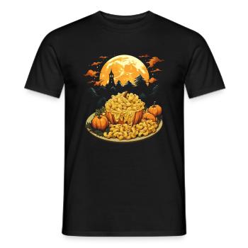 Spooky Mac 'n Cheese Costume Halloween Cheese - Men's T-Shirt - black - Front - AI Model Male 178 light (178cm)