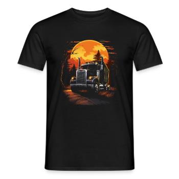 Effrayant Halloween Zombie Camionneur - T-shirt homme - noir - Devant - AI Model Male 178 light (178cm)