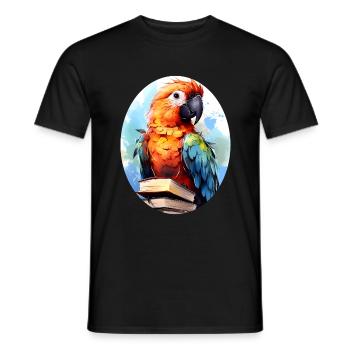 Perroquet - T-shirt homme - noir - Devant - AI Model Male 178 light (178cm)