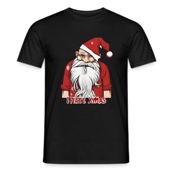Je déteste Noël Saint-Nicolas Cadeaux Vacances - T-shirt homme - noir - Devant - AI Model Male 178 light (178cm)