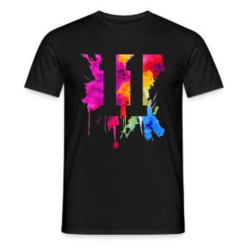 11 JAHRE 11. GEBURTSTAG - Männer T-Shirt - Schwarz - Vorne - AI Model Male 178 light (178cm)