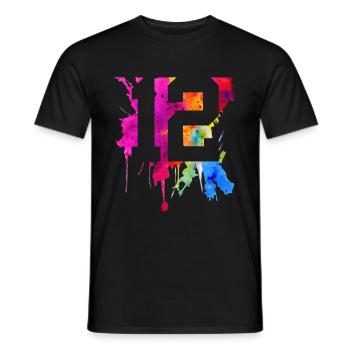 12 YEARS 12TH BIRTHDAY - Men's T-Shirt - black - Front - AI Model Male 178 light (178cm)