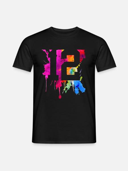 12 YEARS 12TH BIRTHDAY - Men's T-Shirt - black