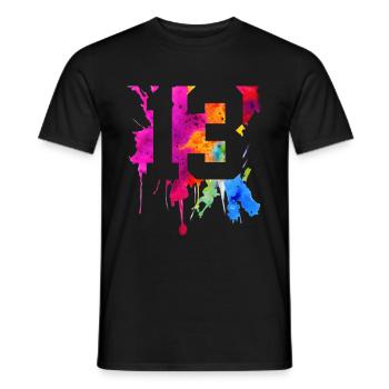 13 YEARS 13TH BIRTHDAY - Men's T-Shirt - black - Front - AI Model Male 178 light (178cm)