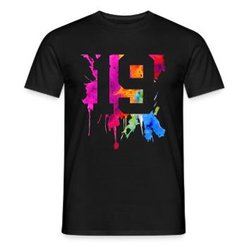 19 YEARS 19TH BIRTHDAY - Men's T-Shirt - black - Front - AI Model Male 178 light (178cm)