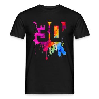 30 YEARS 30TH BIRTHDAY - Men's T-Shirt - black - Front - AI Model Male 178 light (178cm)
