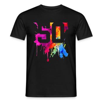 50 YEARS 50TH BIRTHDAY - Men's T-Shirt - black - Front - AI Model Male 178 light (178cm)