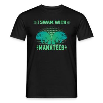Ich Schwamm Mit Seekühen Wassertiere Seekühe - Männer T-Shirt - Schwarz - Vorne - AI Model Male 178 light (178cm)
