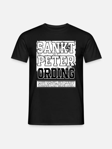 Sankt Peter Ording - Männer T-Shirt - Schwarz