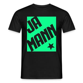 Ja Mann - Männer T-Shirt - Schwarz - Vorne - AI Model Male 178 light (178cm)