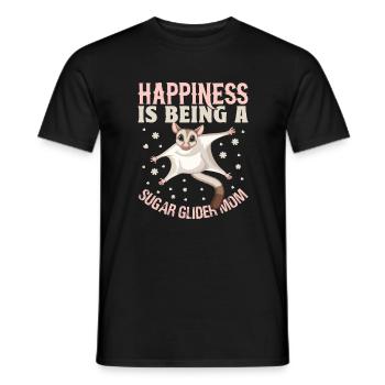 sucre, planeur, planeurs, amour, mignon, - T-shirt homme - noir - Devant - AI Model Male 178 light (178cm)