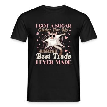 sugar, glider, gliders, love, cute, - Men's T-Shirt - black - Front - AI Model Male 178 light (178cm)