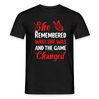 L’autonomisation des femmes : un voyage de découverte de soi - T-shirt homme - noir - Devant - AI Model Male 178 light (178cm)