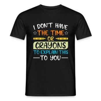 Laugh and Learn: Teacher Humor and School Jokes - Men's T-Shirt - black - Front - AI Model Male 178 light (178cm)