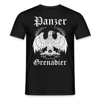Panzergrenadier Soldat Armee Grenadier Geschenk - Männer T-Shirt - Schwarz - Vorne - AI Model Male 178 light (178cm)