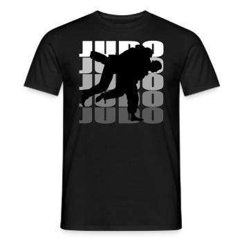 Judo - Männer T-Shirt - Schwarz - Vorne - AI Model Male 178 light (178cm)