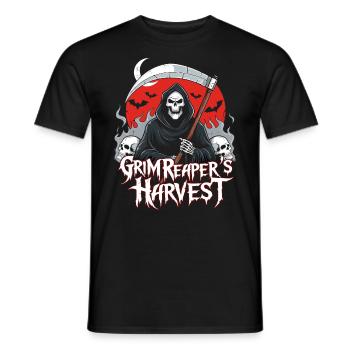 Ernte des Sensenmanns - Männer T-Shirt - Schwarz - Vorne - AI Model Male 178 light (178cm)