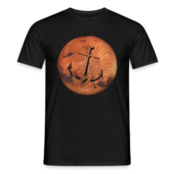 Crazy Mars - Ancre - T-shirt homme - noir - Devant - AI Model Male 178 light (178cm)