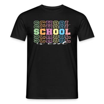 L'école c'est cool - T-shirt homme - noir - Devant - AI Model Male 178 light (178cm)
