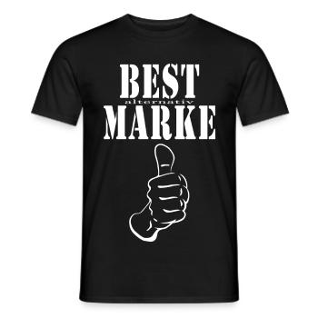 MEILLEURE alternative BRAND pouce levé - T-shirt homme - noir - Devant - AI Model Male 178 light (178cm)