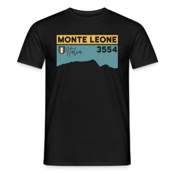 Monte Leone Höhe Hochtour Besteigung Dolomiten - Männer T-Shirt - Schwarz - Vorne - AI Model Male 178 light (178cm)