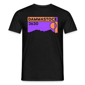 Dammastock Besteigung Normalweg Gletscher Souvenir - Männer T-Shirt - Schwarz - Vorne - AI Model Male 178 light (178cm)