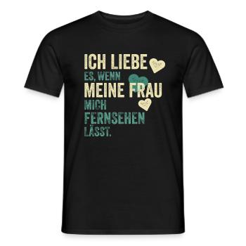 Téléspectateur Télévision Dire Cadeau - T-shirt homme - noir - Devant - AI Model Male 178 light (178cm)