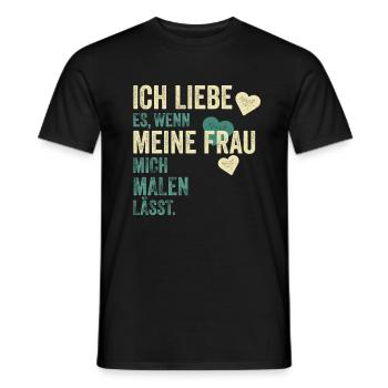 Maler Malen Spruch Geschenk - Männer T-Shirt - Schwarz - Vorne - AI Model Male 178 light (178cm)