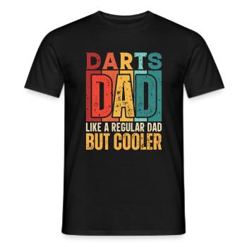 Fléchettes Papa - T-shirt homme - noir - Devant - AI Model Male 178 light (178cm)