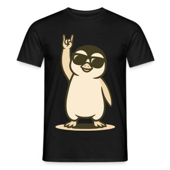 Polar Rocker Chick - Men's T-Shirt - black - Front - AI Model Male 178 light (178cm)