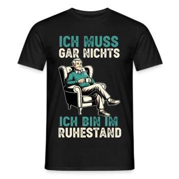 Grandpa Retiree 2025 Grandchild Gift Retirement - Men's T-Shirt - black - Front - AI Model Male 178 light (178cm)