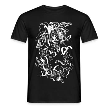 FLEURIR - T-shirt homme - noir - Devant - AI Model Male 178 light (178cm)