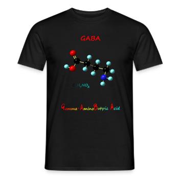 GABA - Rosie Aldrich - Männer T-Shirt - Schwarz - Vorne - AI Model Male 178 light (178cm)