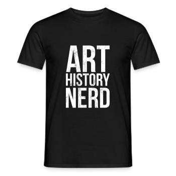 Kunstgeschichte Nerd - Männer T-Shirt - Schwarz - Vorne - AI Model Male 178 light (178cm)