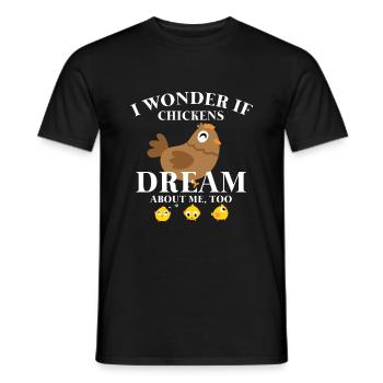 Hühnchen-Pyjama - Hühnchen-Pyjama-Traum - Männer T-Shirt - Schwarz - Vorne - AI Model Male 178 light (178cm)