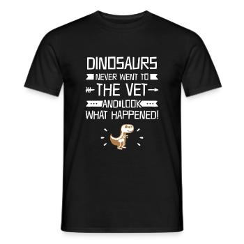 Funny Veterinarian Gifts Vet Tech Cute - Men's T-Shirt - black - Front - AI Model Male 178 light (178cm)