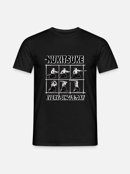 Iaido Iaijutsu Bushido Nukitsuke Japanischer Samurai - Männer T-Shirt - Schwarz